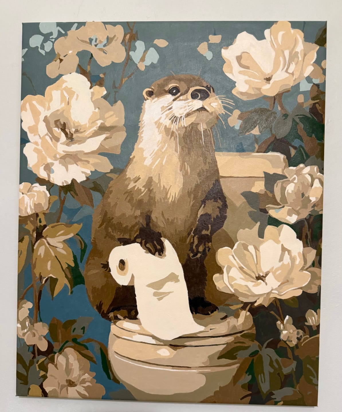 Customer photo review of Otter the helper | Paint by Number