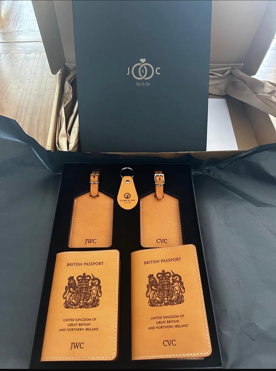 Customer photo review of Couples/Wedding Travel Set