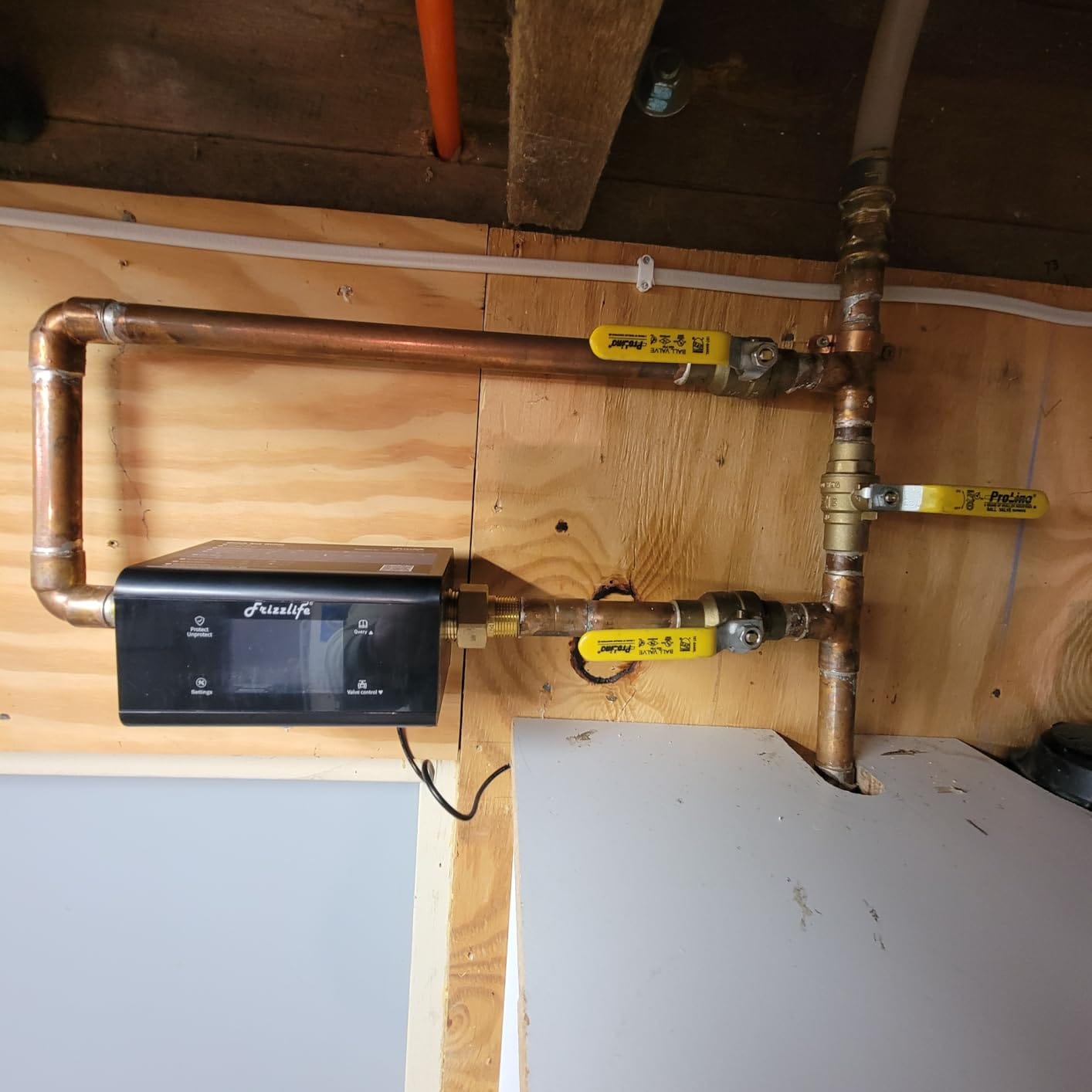 Customer photo review of Frizzlife Smart Water Monitor with Automatic Shutoff Sensor, LP365