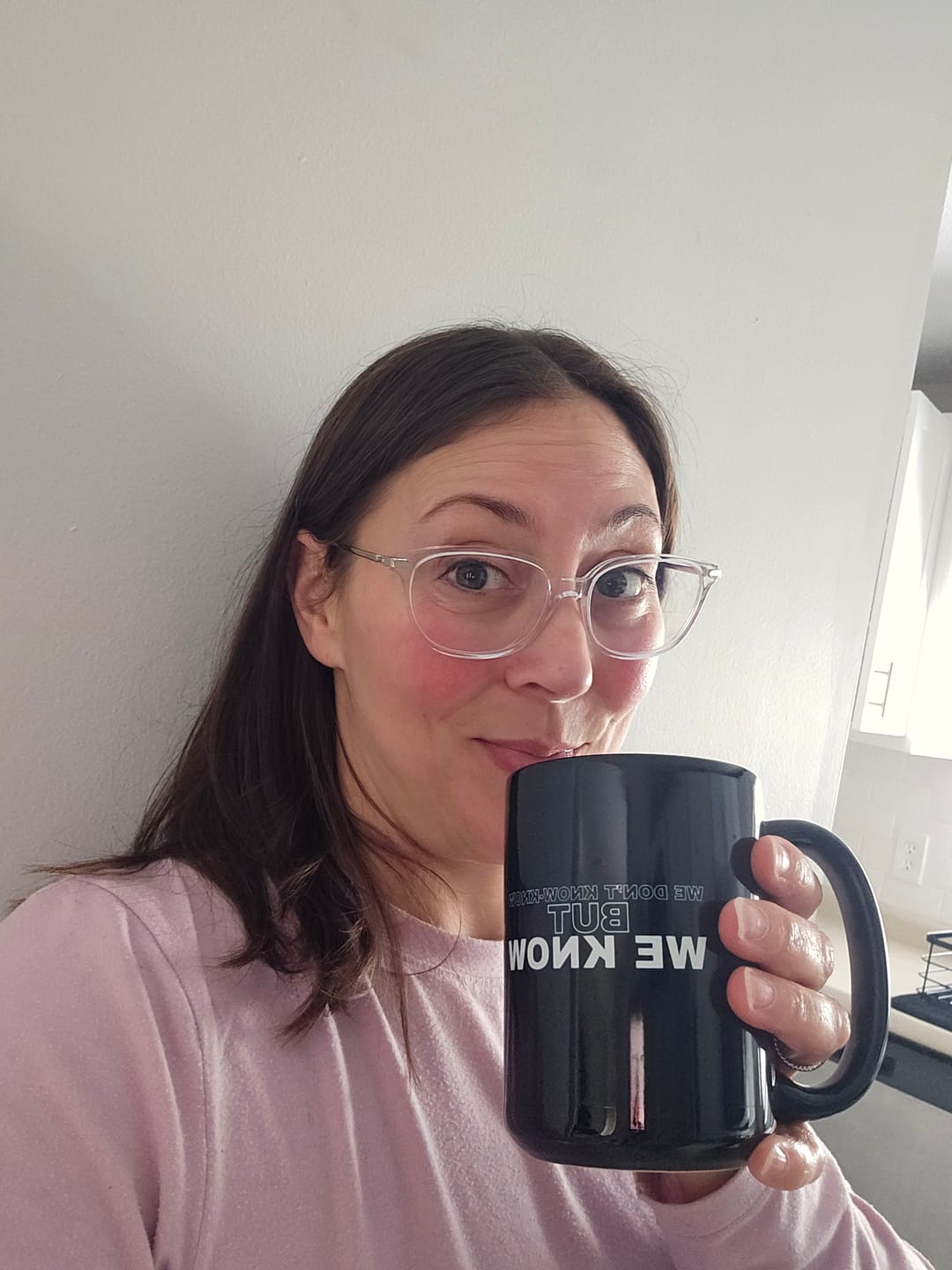 Customer photo review of We Know Mug