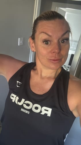 Customer photo review of ROCUP X GYMSHARK Womens Tank