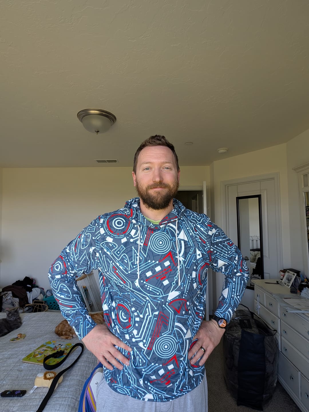 Customer photo review of Disney's Tron "Greetings Programs" – Performance Hoodie