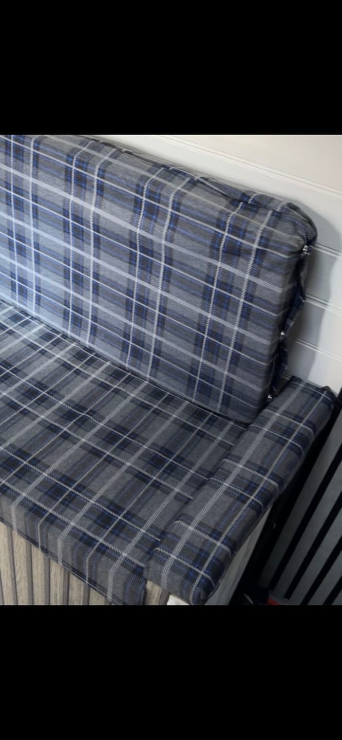 Customer photo review of 3 Metres Premium Tartan Effect Wool Fabric 55" Wide (Yorkshire)