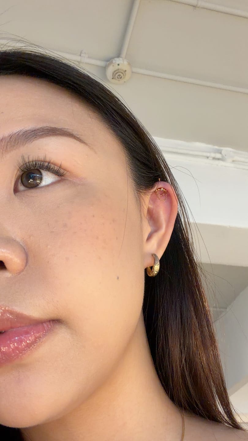 Customer photo review of Gentle Piercing