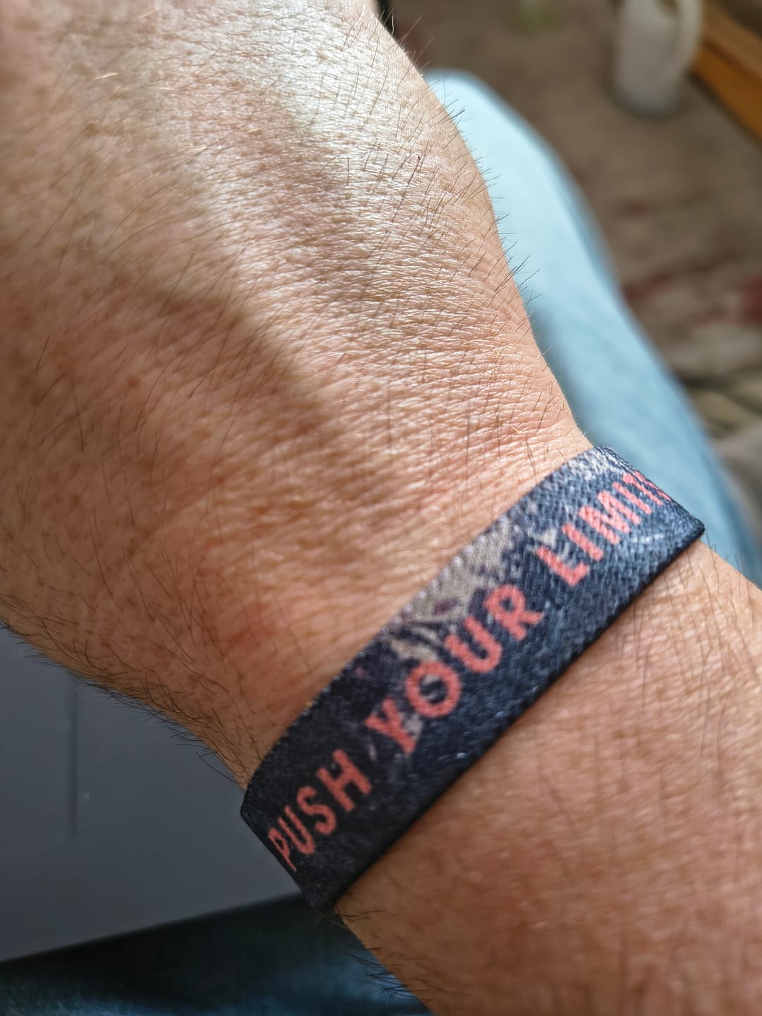 Customer photo review of Push Your Limits - Elastisches Armband