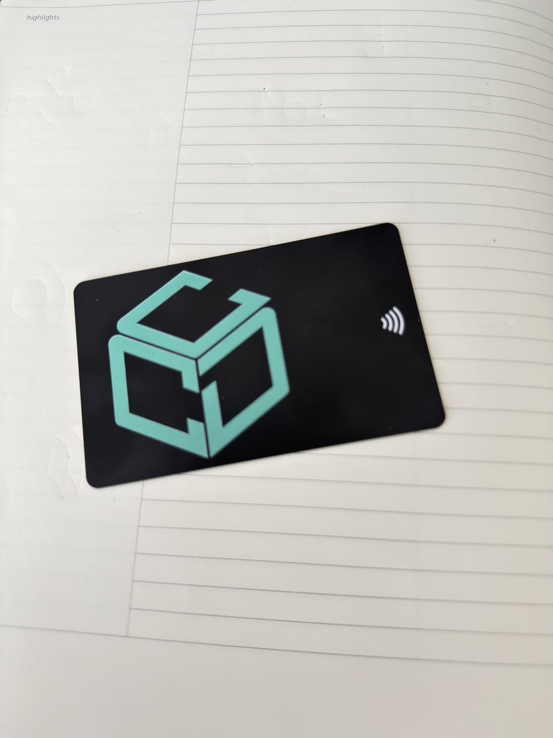 Customer photo review of Custom NFC Business Card