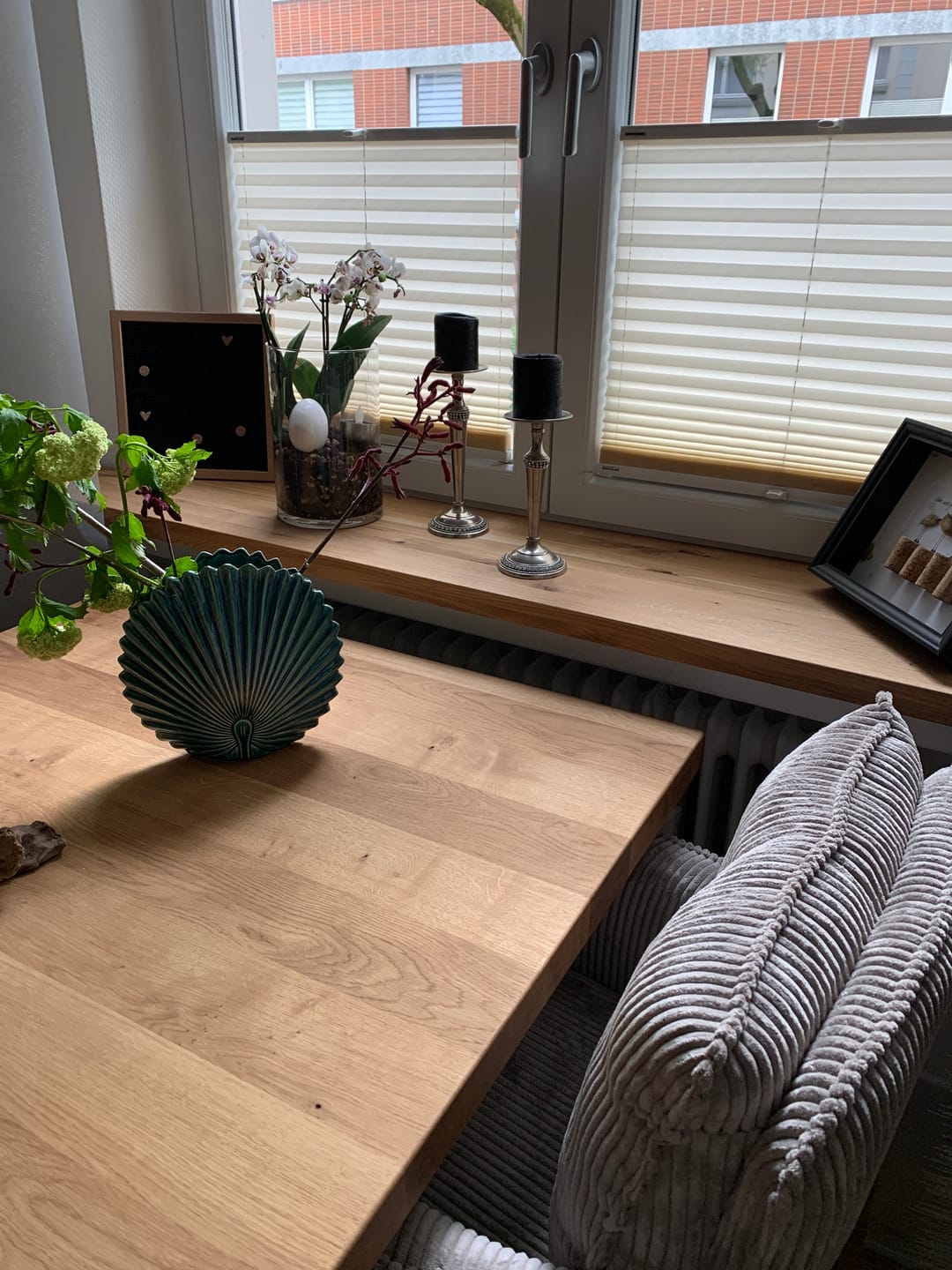 Customer photo review of Aufsatzfensterbank Eiche