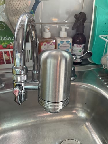 Customer photo review of EcoPure™ Tap Filter - PFAS, Chlorine & Microplastics in Your Water. Fixed in 60 Seconds.