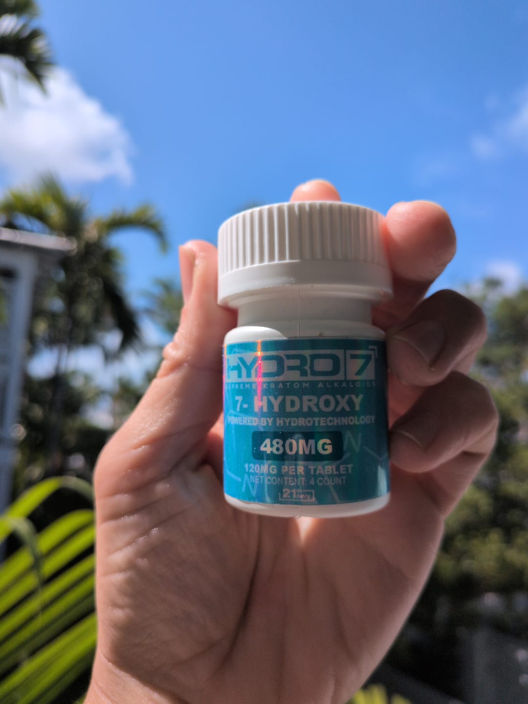 Customer photo review of 7-Hydroxy Tablets - 120MG (4 Count) 480 mg per jar