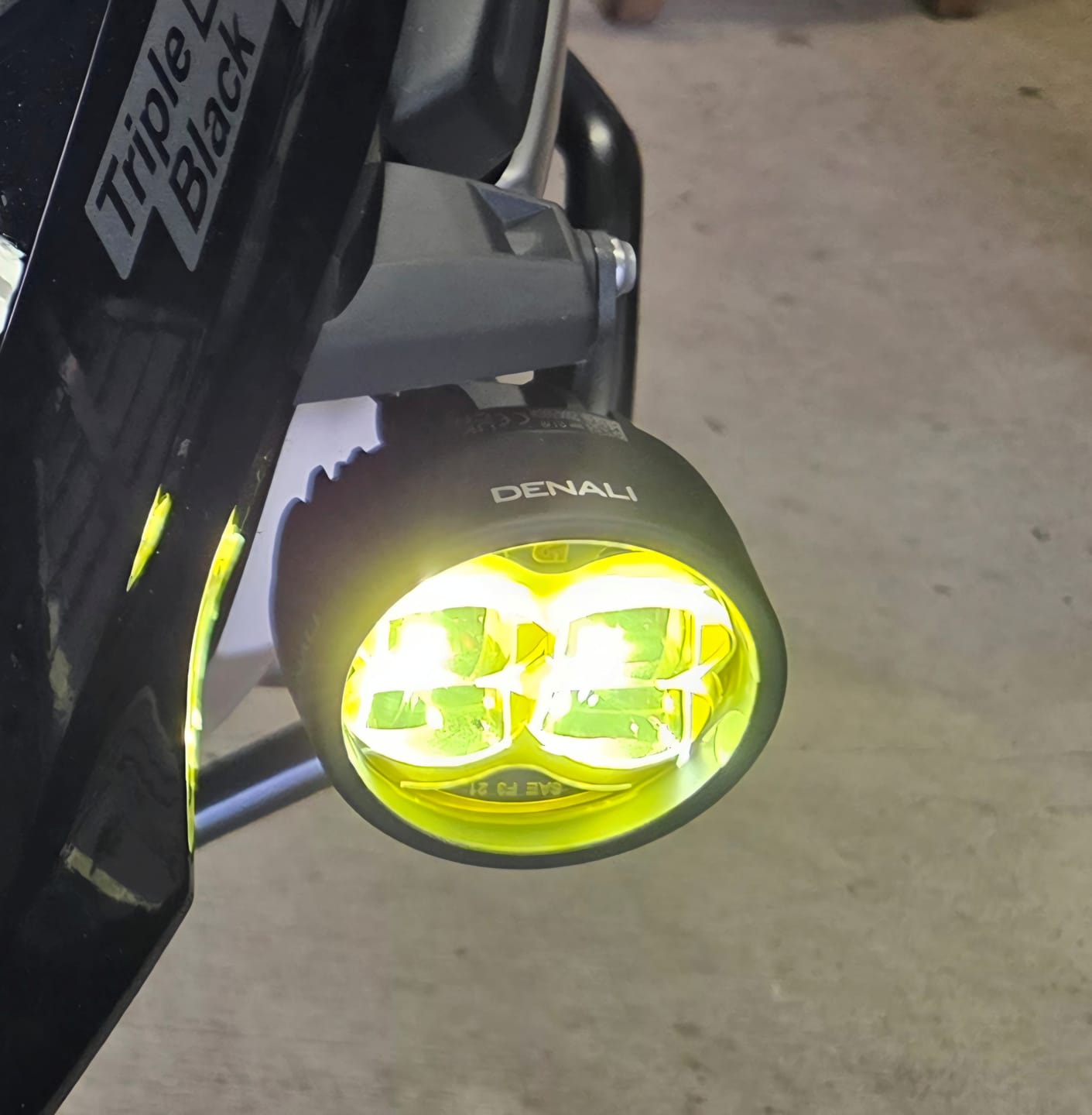 Customer photo review of Driving Light Mount - BMW OEM Light Mount Adapter