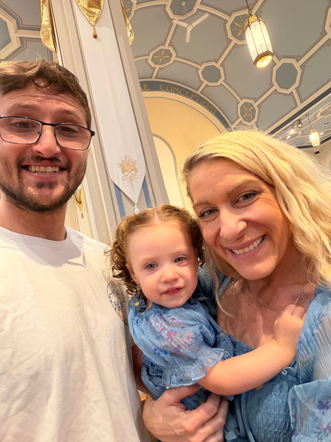 Customer photo review of Crinkled Chiffon Dress - Dusty Blue