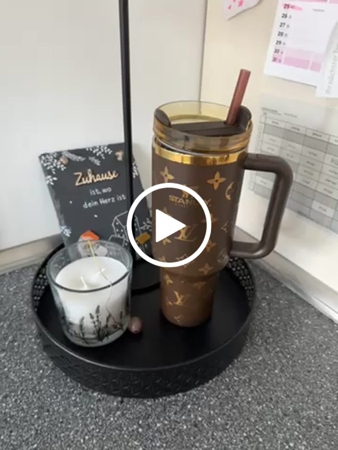 Customer video review of Designer Holographic In-Car Insulated Cup 40 OZ