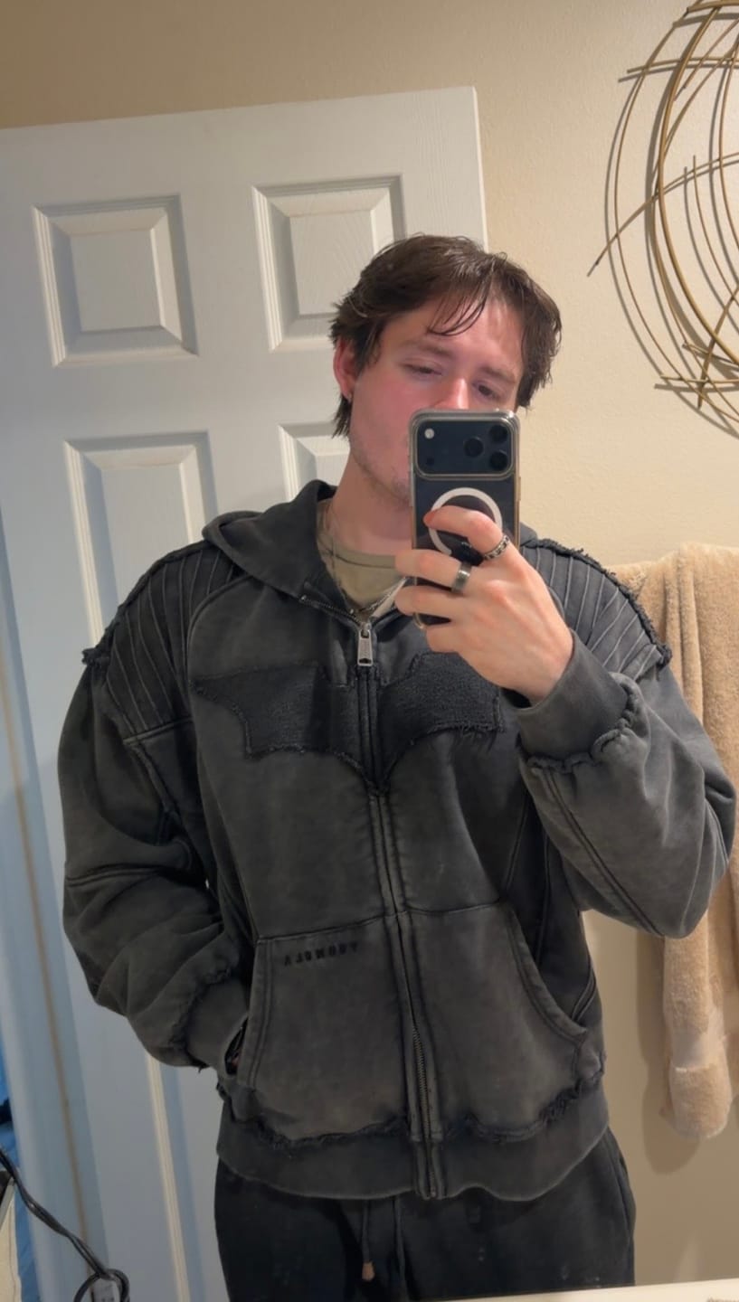 Customer photo review of 5209 - Batman Armored Zip-Ups