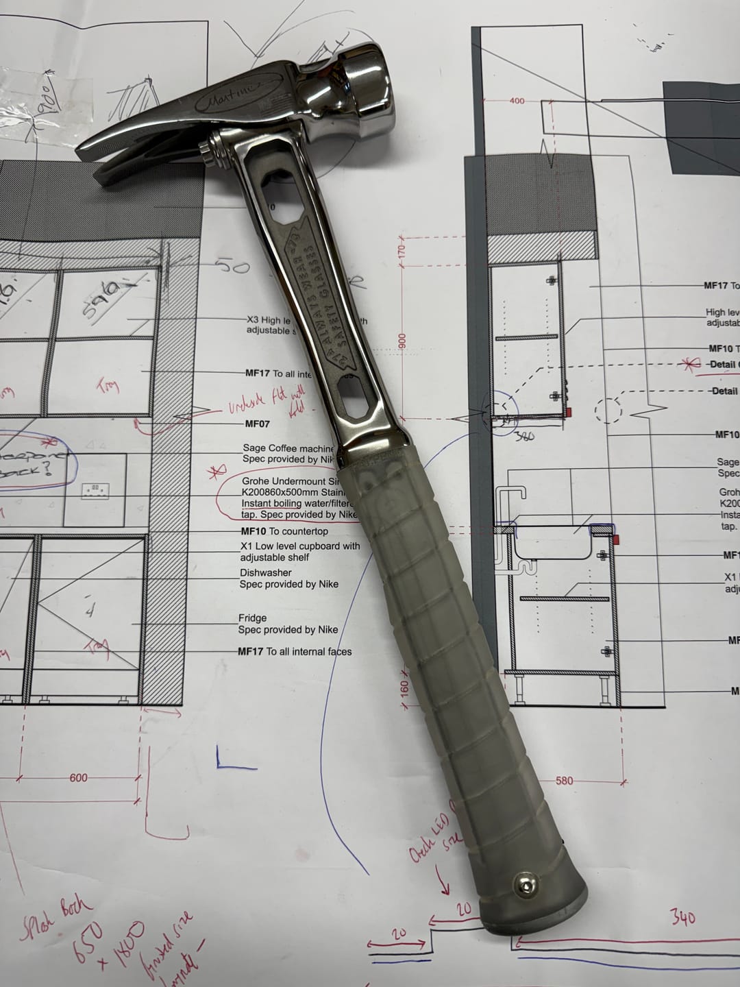 Customer photo review of Martinez Tools | M4 14in Titanium handles