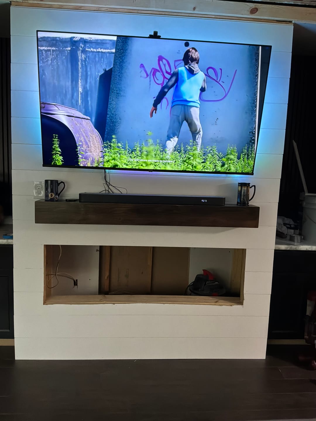 Customer photo review of Rustic Mantels