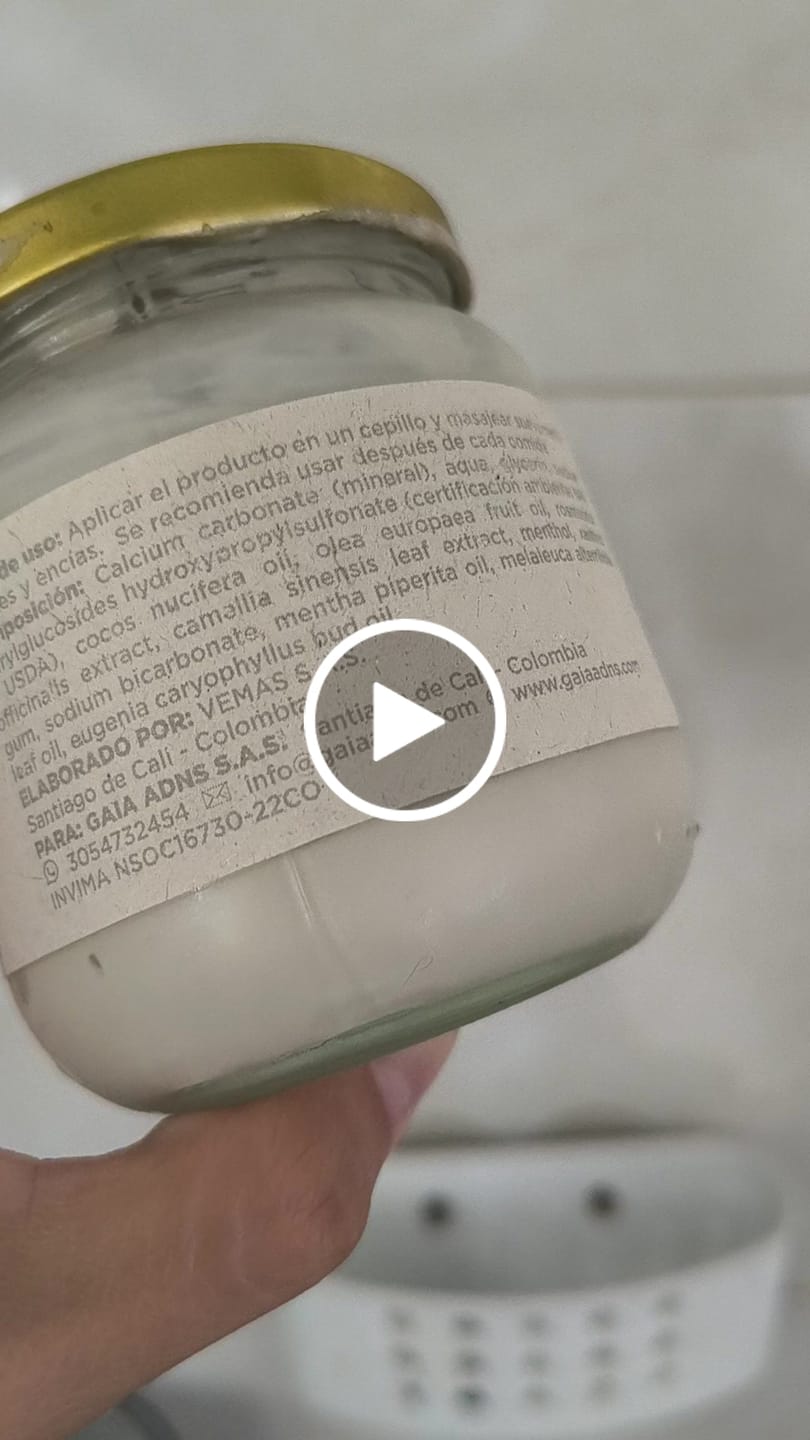 Customer video review of Crema dental sin flúor Gaia