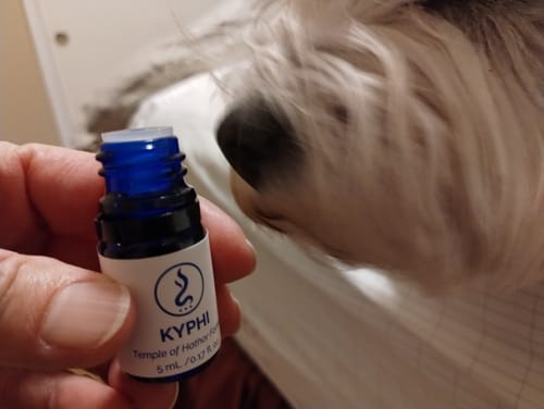 Customer photo review of True Egyptian Kyphi Oil 5 mL | Temple of Hathor Formula