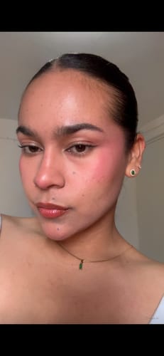 Customer photo review of Par Arete Ovalado Birthstone Dorado
