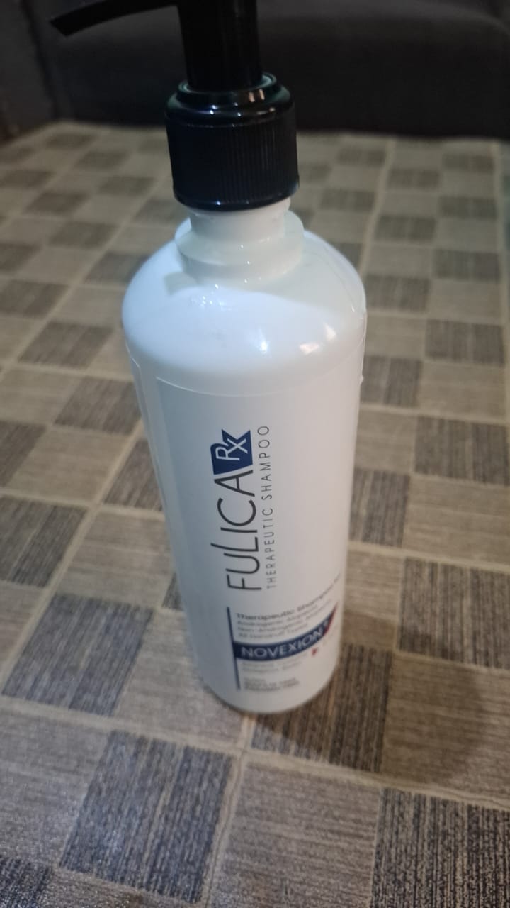 Customer photo review of Fulica Rx Novexion⁺ Anti Dandruff Shampoo