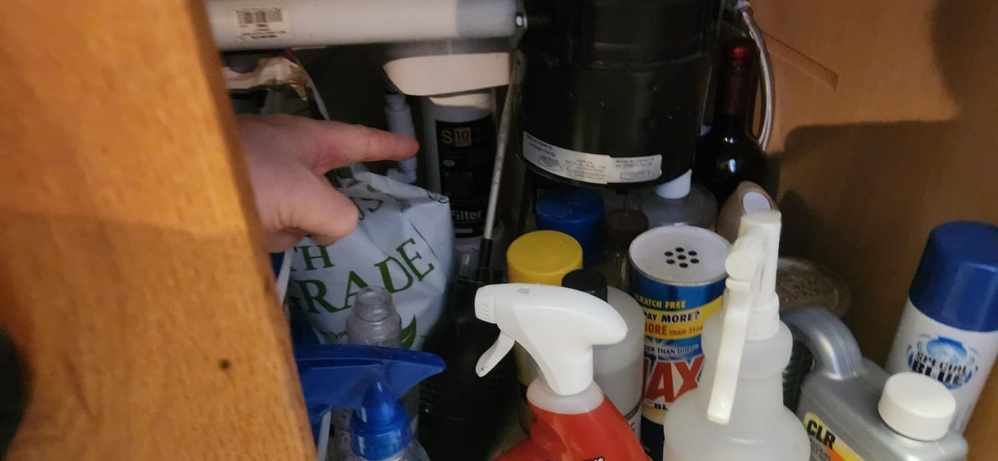 Customer photo review of Frizzlife 3-Stage Direct-Connect Under-Sink Water Filter System, SK99-NEW