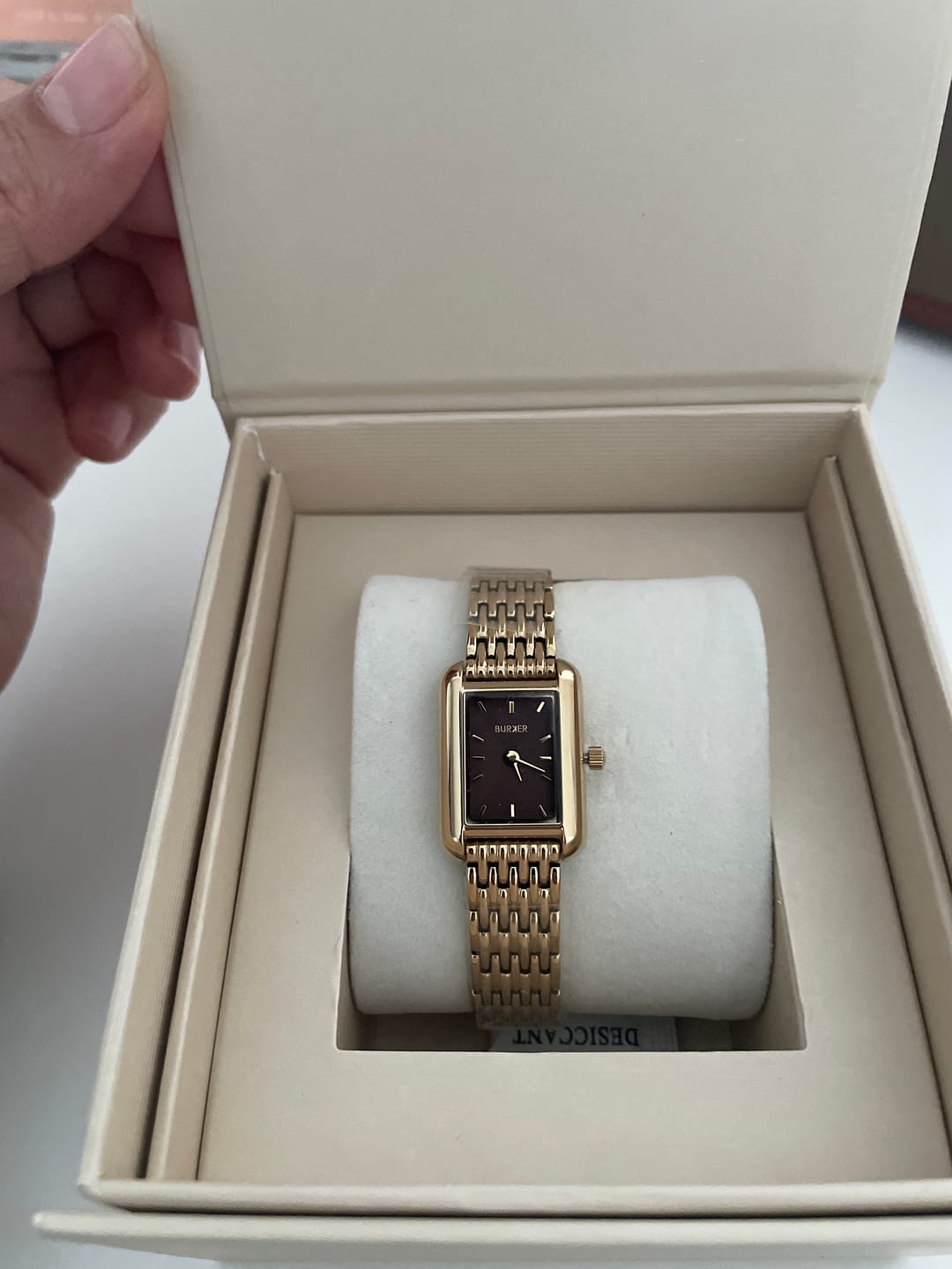 Customer photo review of Olivia Petite Gold Brown