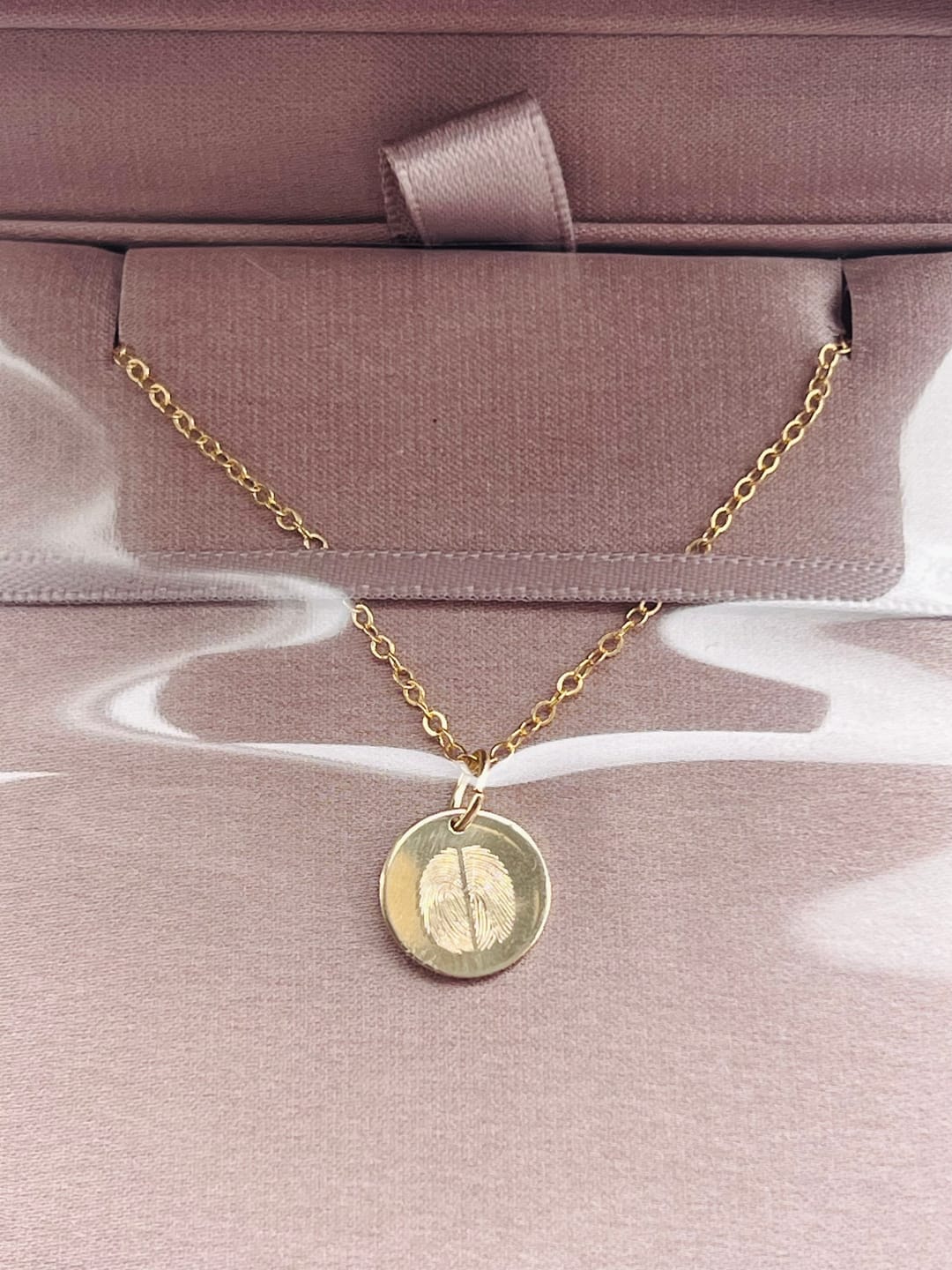 Customer photo review of Akela Small Duo Fingerprint Necklace