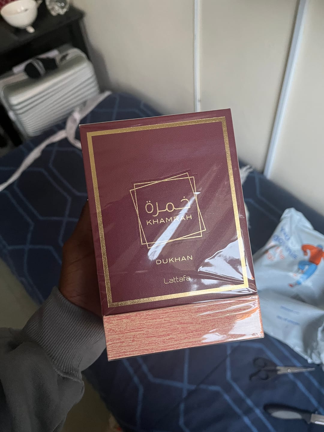 Customer photo review of Khamrah dukhan Eau De Parfum 100ml - Lattafa
