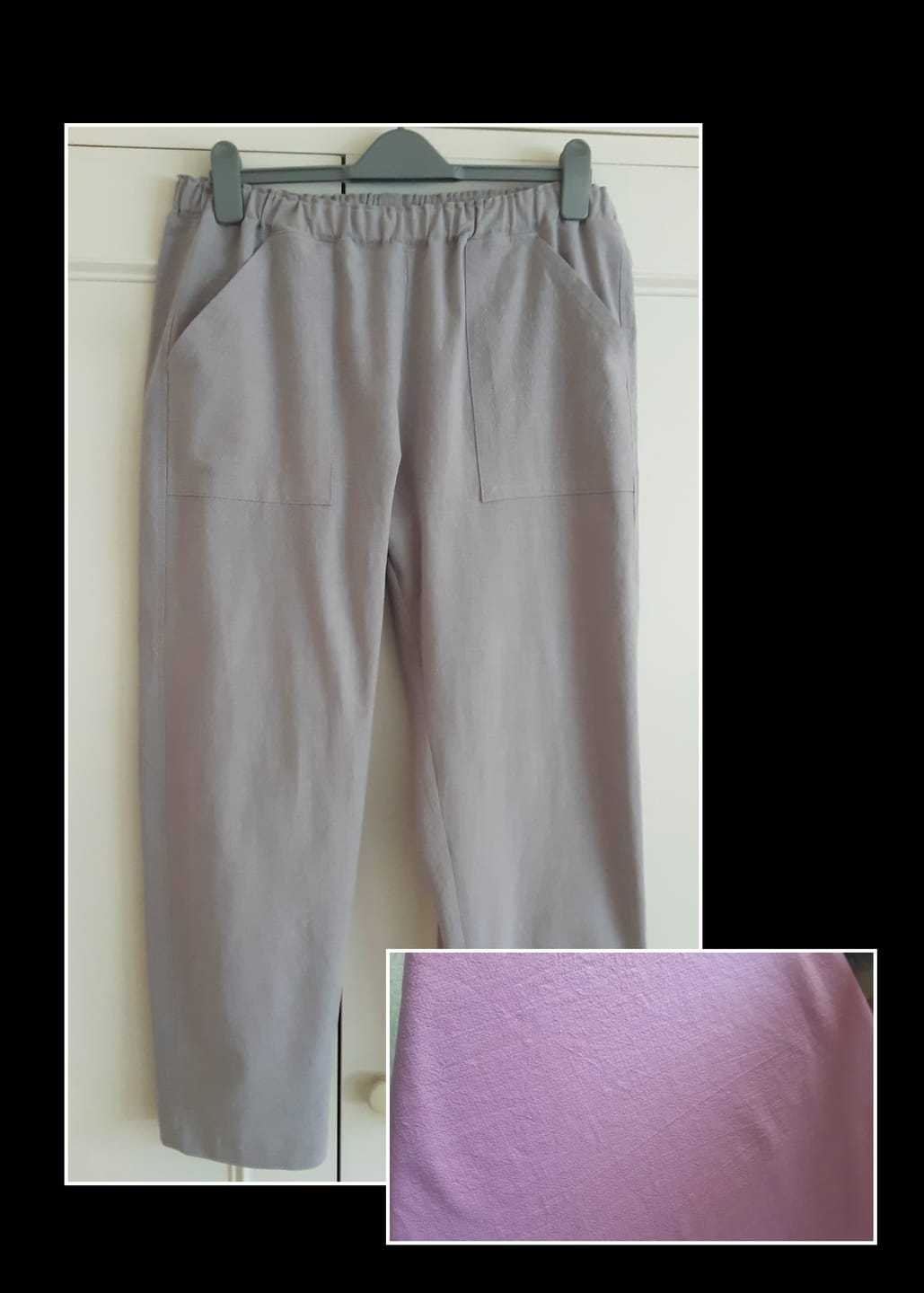 Customer photo review of Linen Feel 100% Cotton Fabric