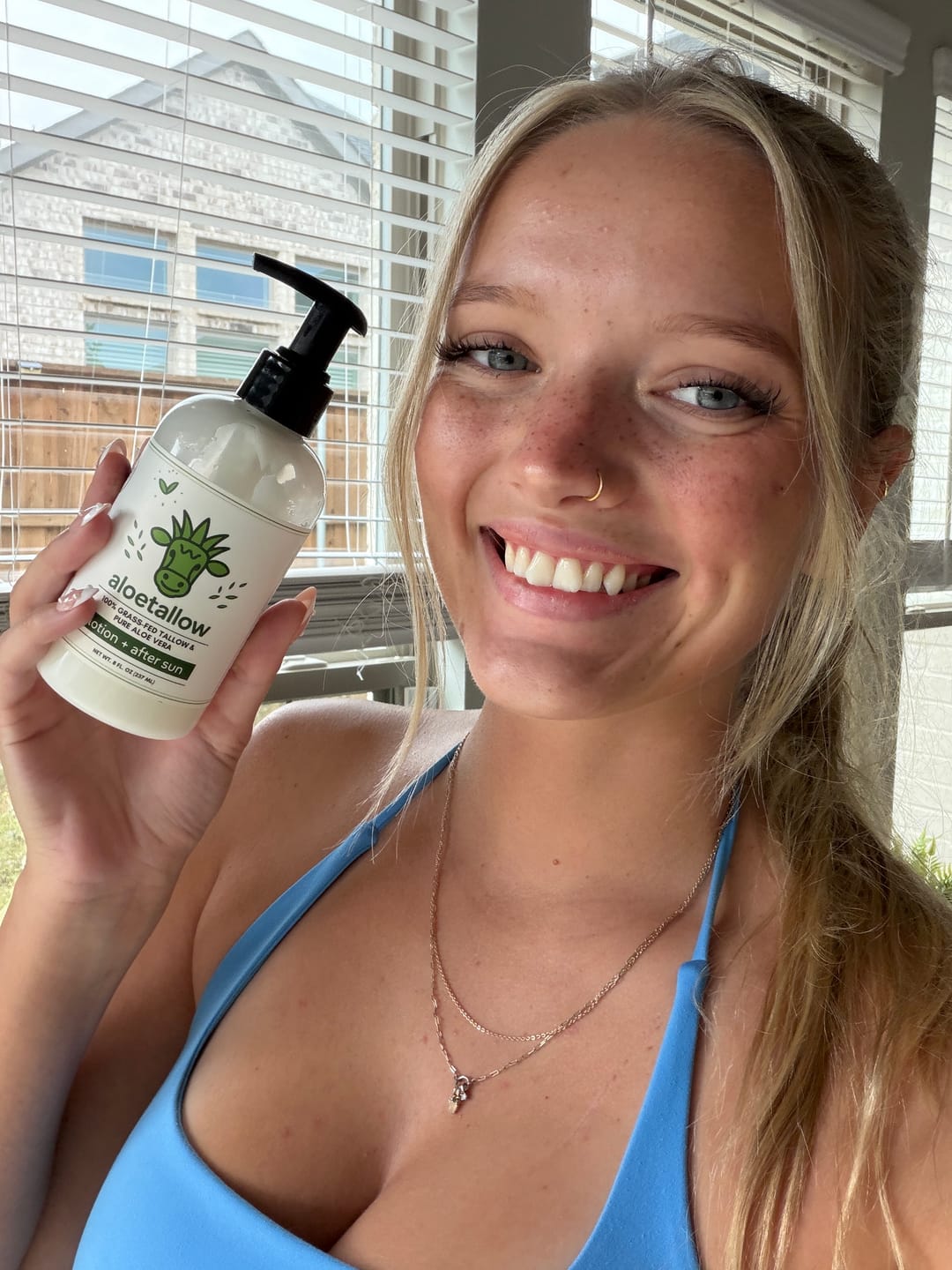 Customer photo review of AloeTallow Clean Hydration Lotion - Tallow + Aloe | 8 Clean Ingredients