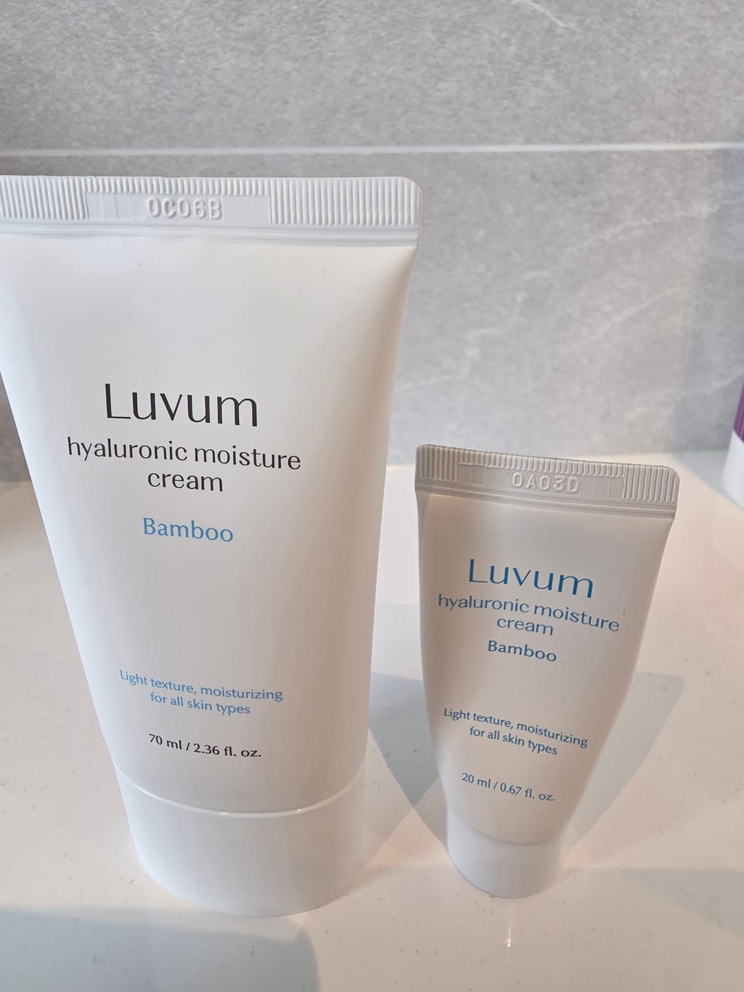 Customer photo review of Luvum Bamboo Hyaluronic Moisture Fuktighetskrem (70ml)