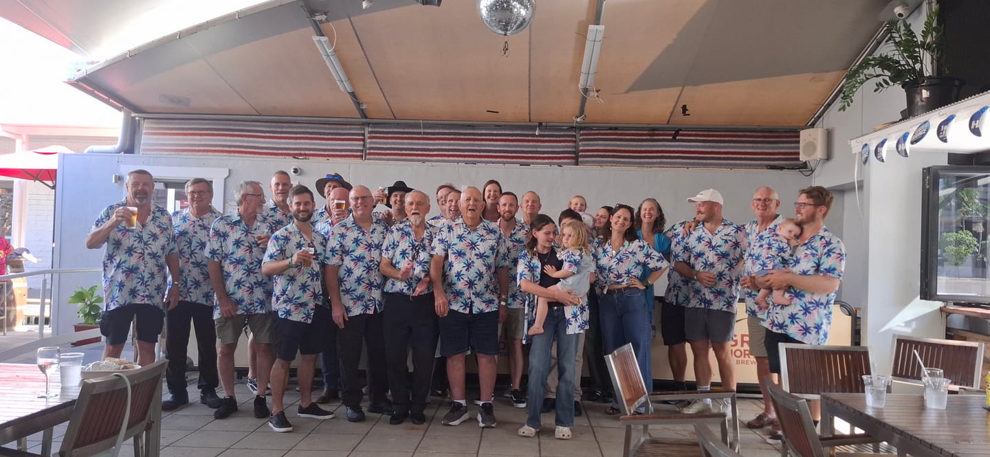 Customer photo review of Beach Palm Breeze Rayon Adult Shirt
