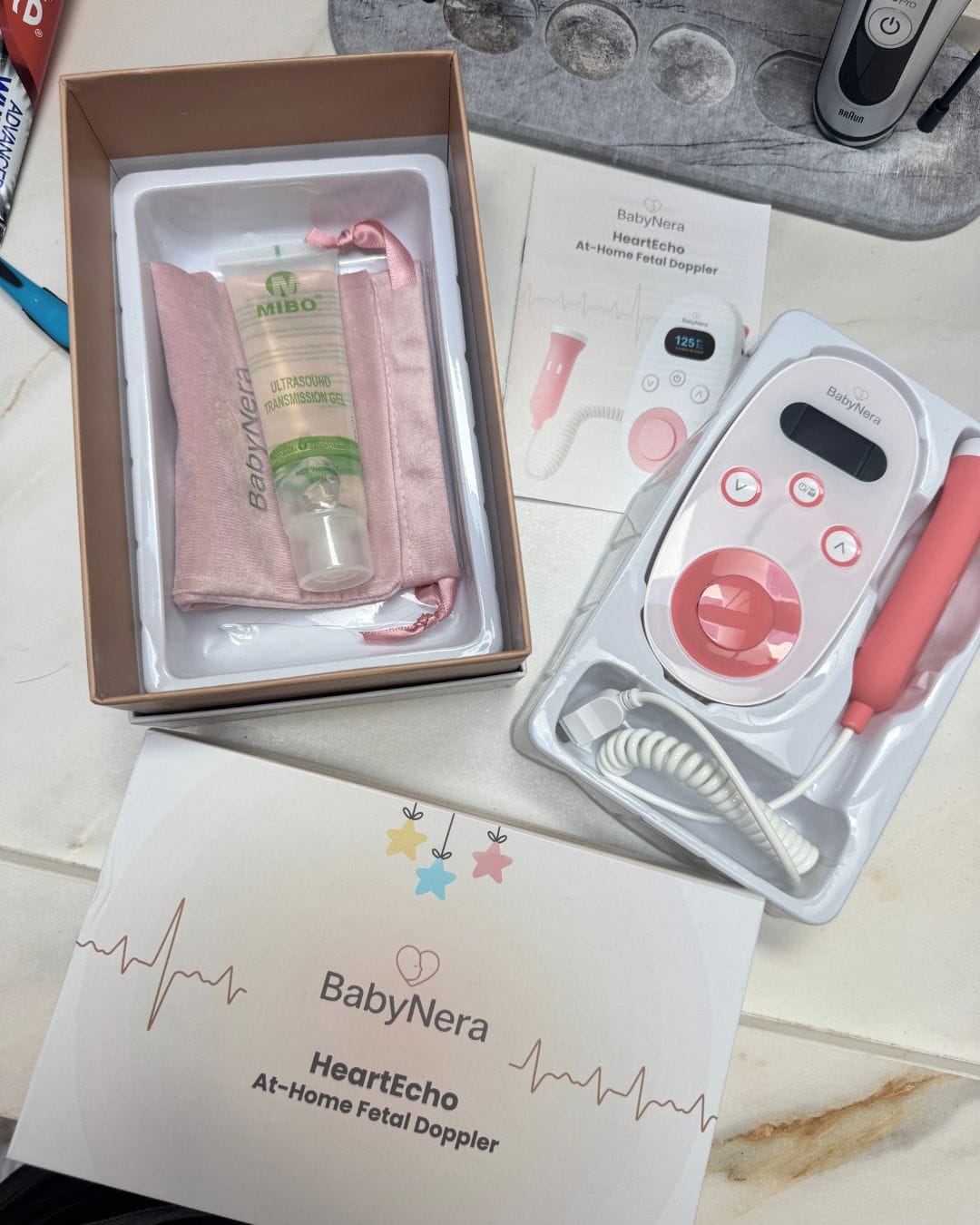 Customer photo review of BabyNera HeartEcho™ Fetal Doppler for Baby Heartbeat at Home