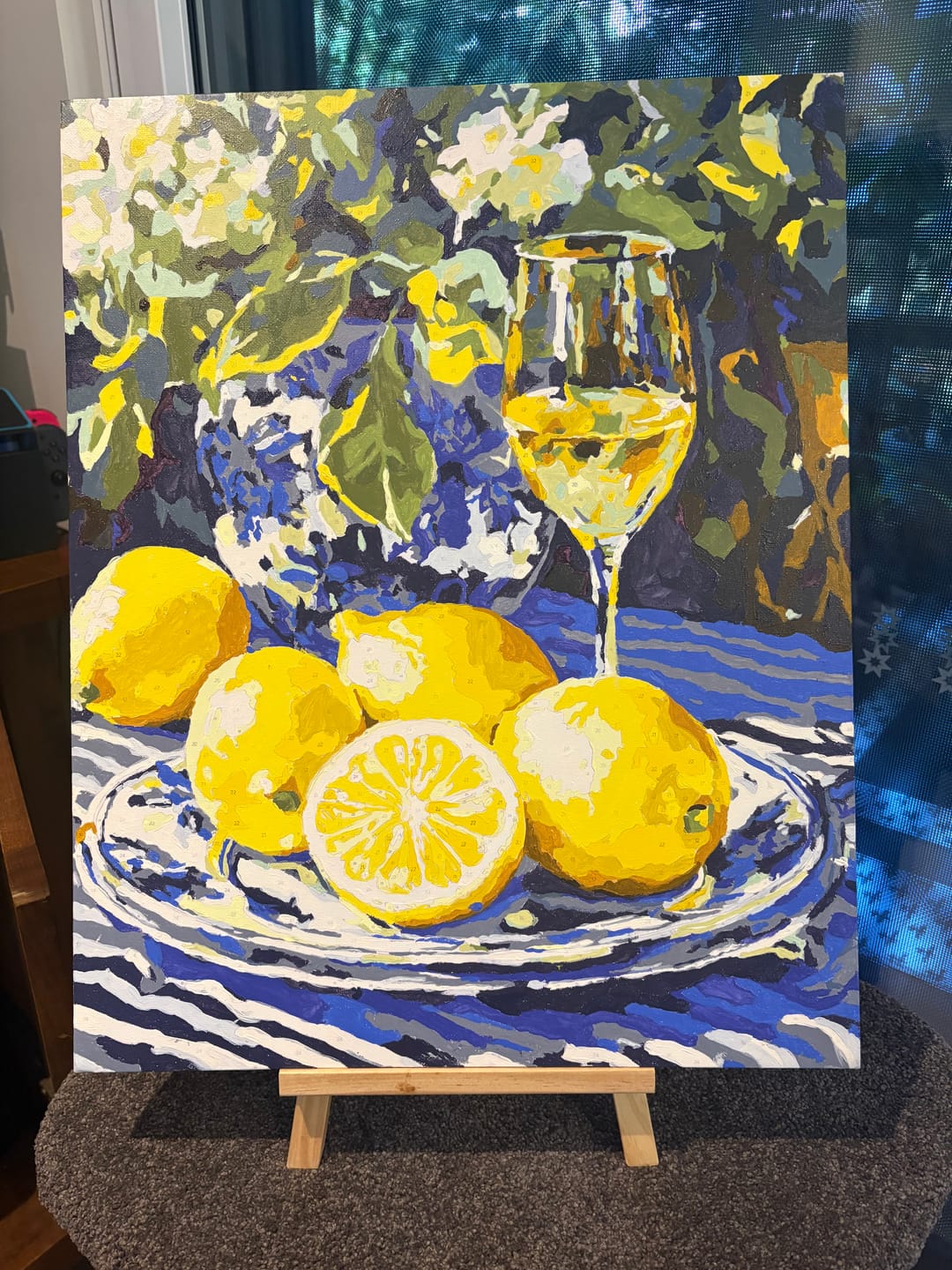 Customer photo review of Lemons and Wine | Paint by Numbers