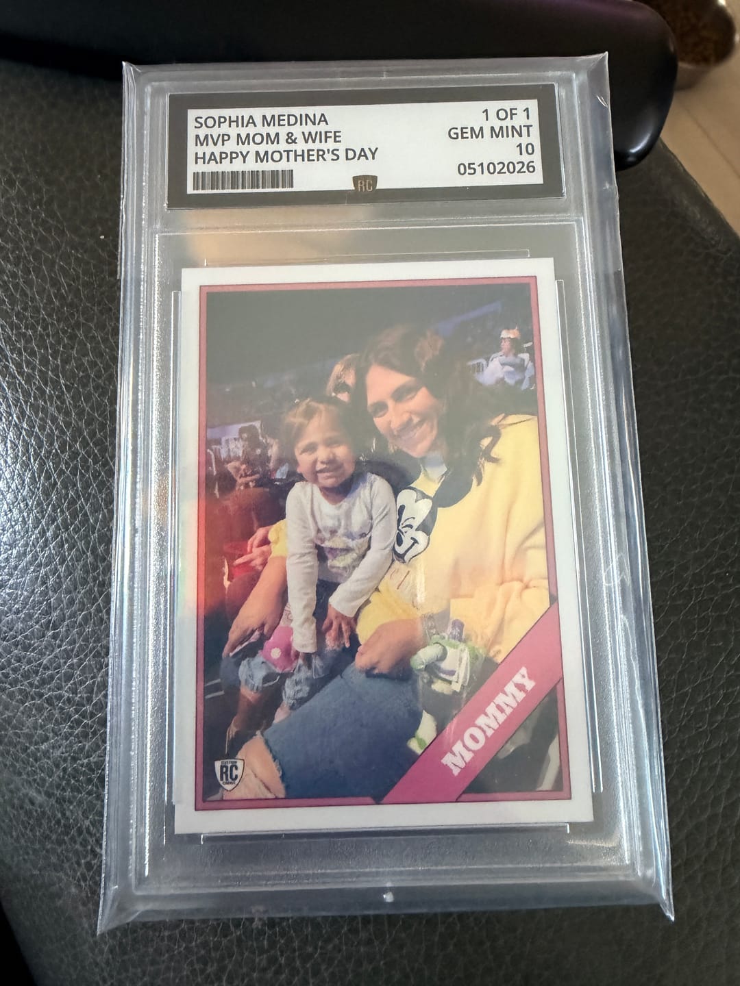 Customer photo review of Custom Graded Card