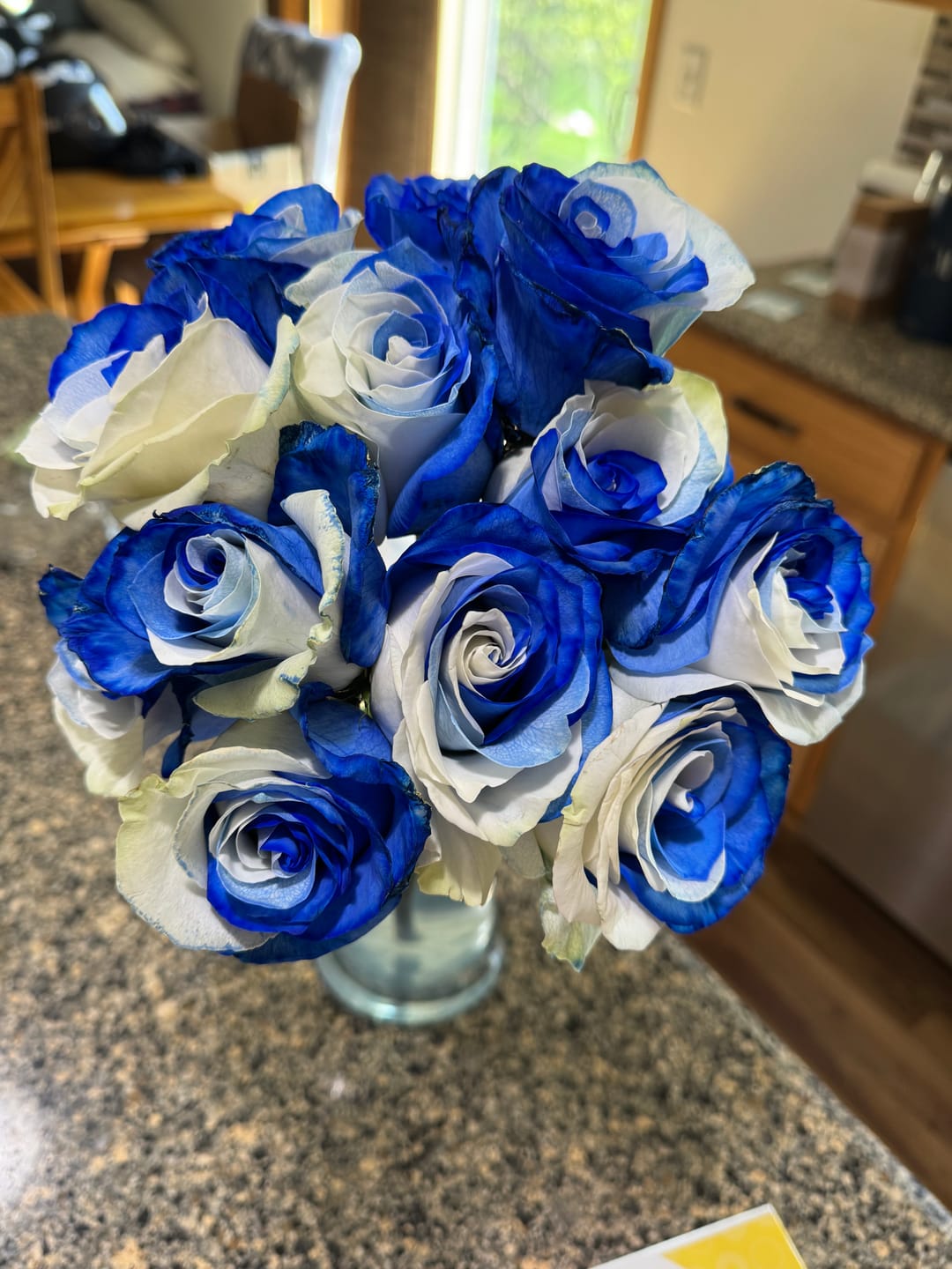 Customer photo review of Blue & White Roses