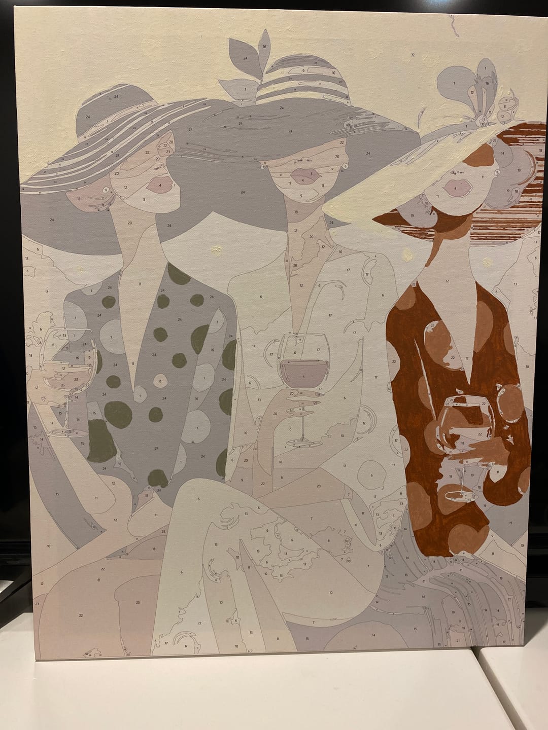 Customer photo review of Wine time | Paint by Number
