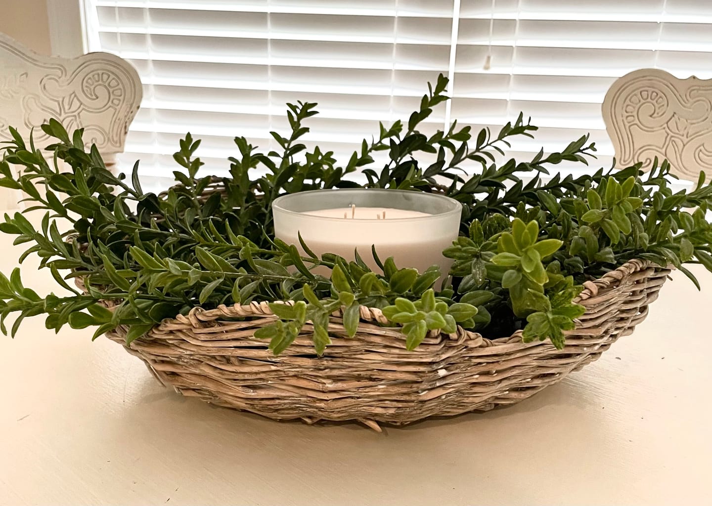 Customer photo review of Gray Wash Scallop Tray