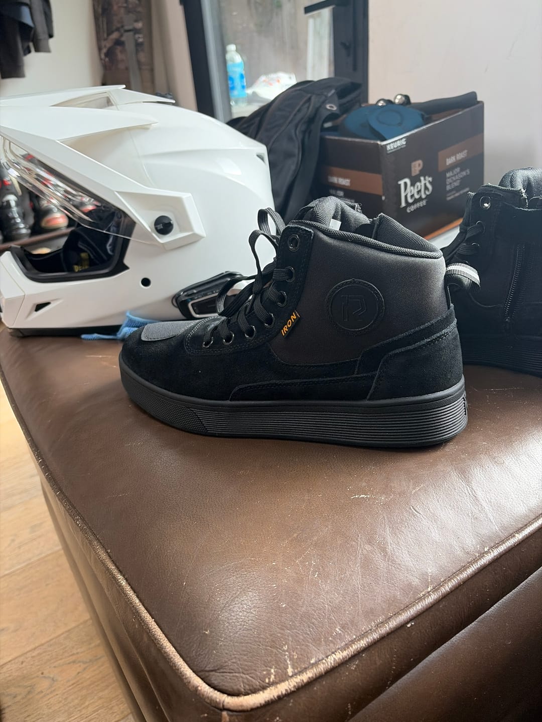 Customer photo review of RIDEIRON Street Height Increasing Motorcycle Riding Shoes | MS6002