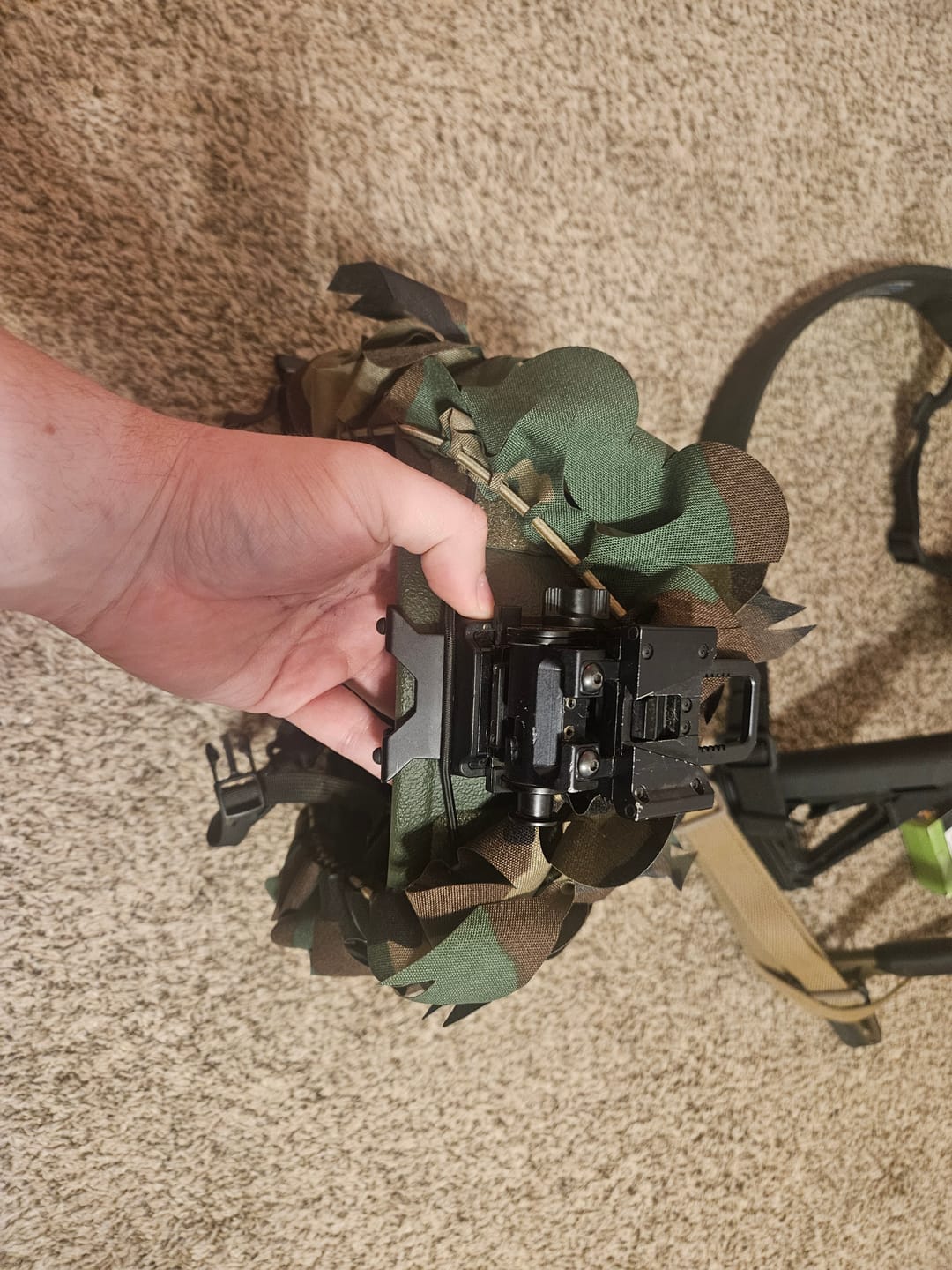 Customer photo review of Predator Ghillie™ Helmet Cover
