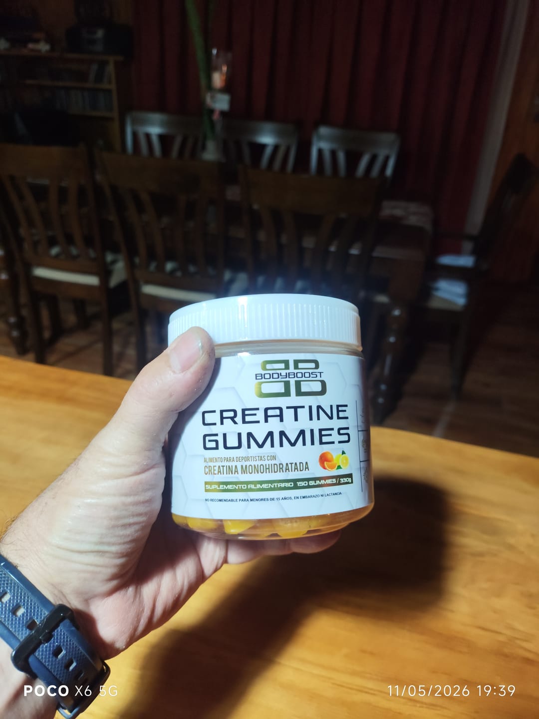 Customer photo review of Gomitas de Creatina