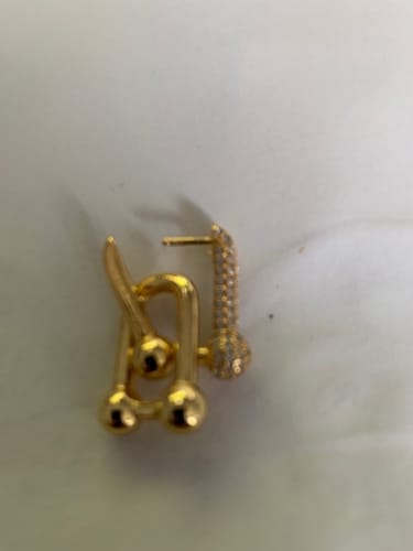 Customer photo review of HARDWEAR DROP DIAMONDS EARRINGS