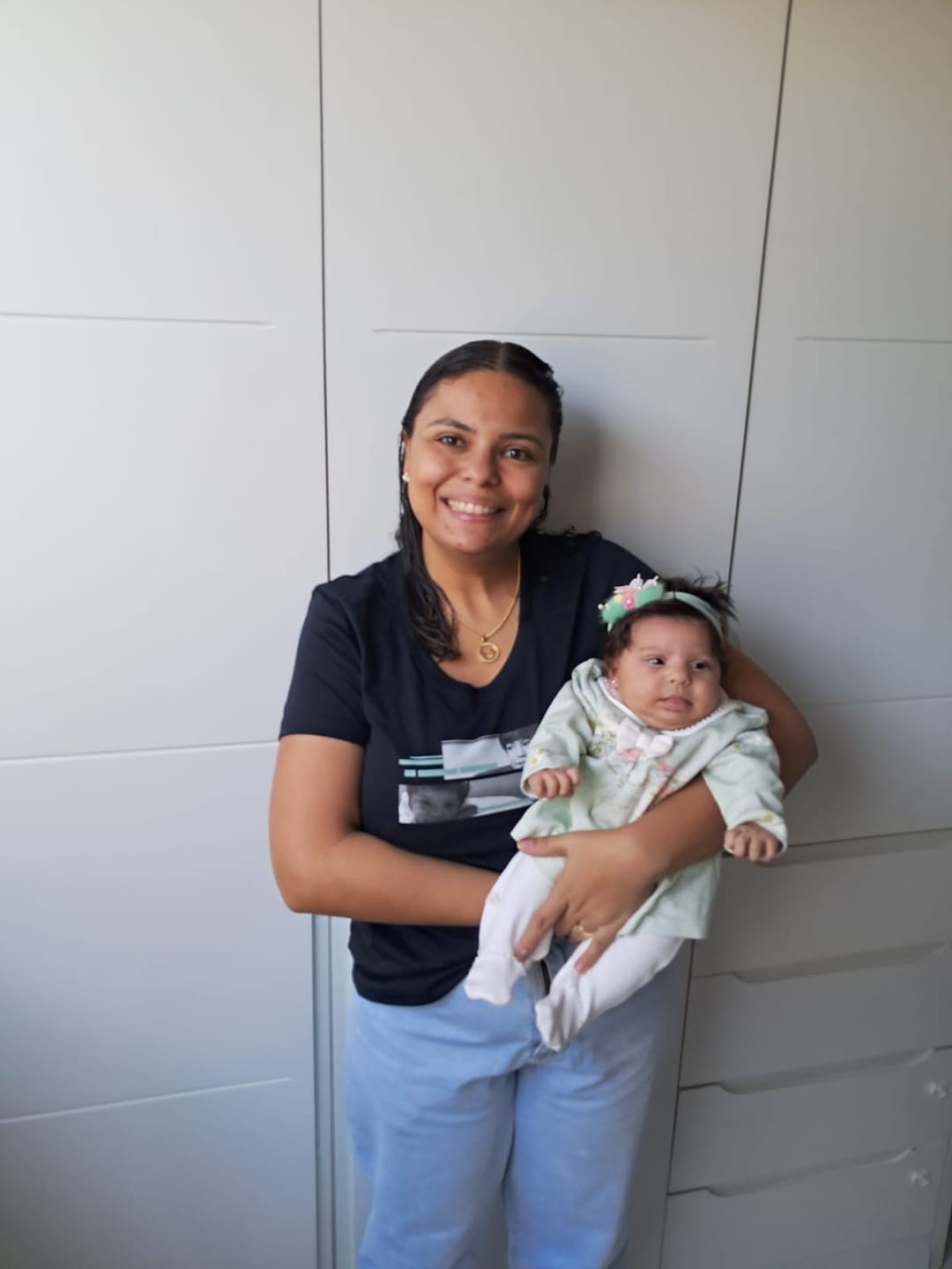 Customer photo review of Camiseta Personalizada OLHARES DOS FILHOS - Algodão Peruano