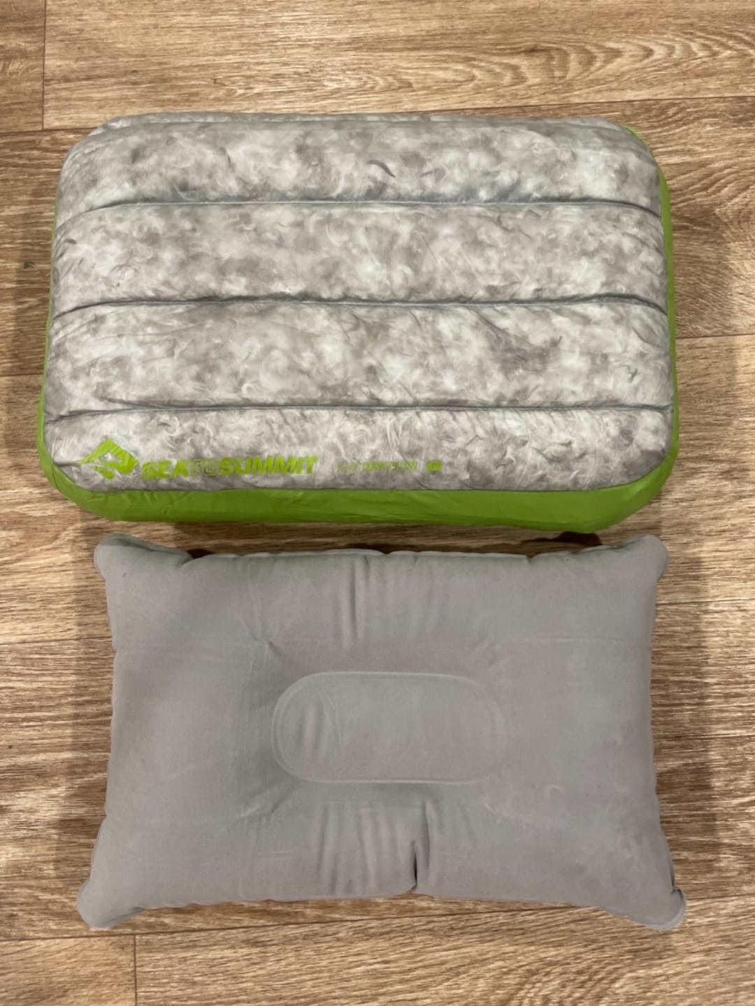 Customer photo review of Inflatable Camping Pillow