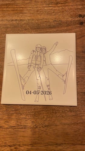Customer photo review of Minimalist Line Art Tegel - Gepersonaliseerd Cadeau