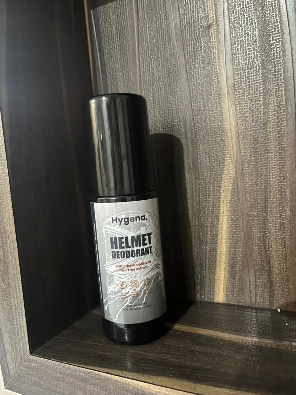 Customer photo review of Helmet Deodarant | 100 ml