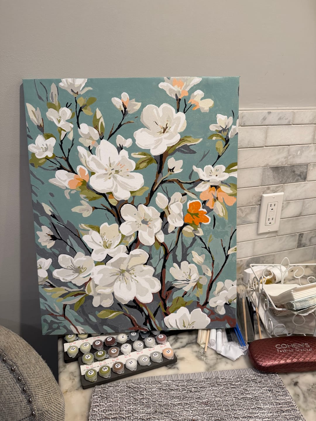 Customer photo review of Spring Blossom Tapestry
