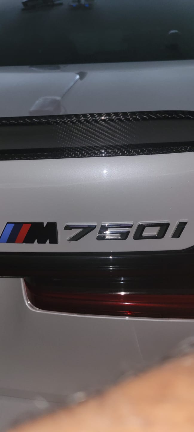 Customer photo review of GLOSS BLACK BMW M TRUNK BADGE