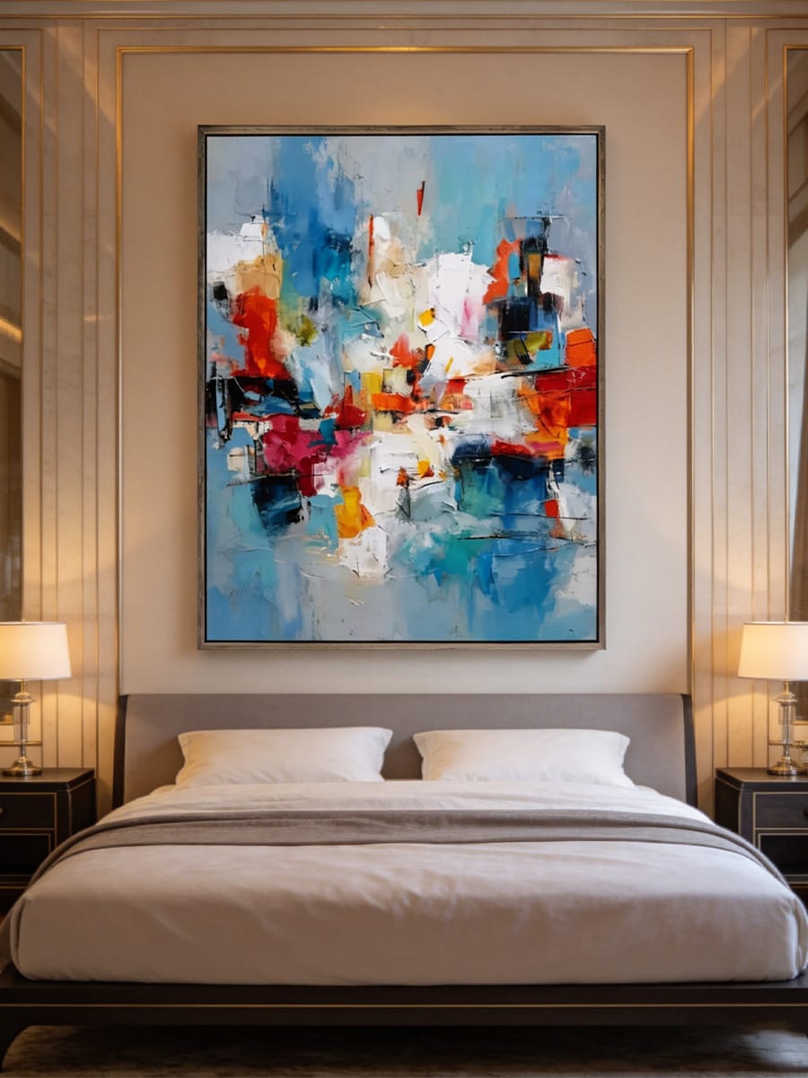Customer photo review of Colorful Abstract Wall Art #CXV027