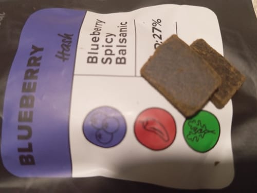 Customer photo review of Blueberry - Hash