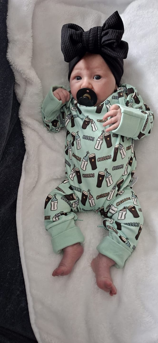 Customer photo review of Cheers Onesie